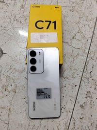 ريلمي C71 جديد بلكارتونة صارلة سبوع من اخذته  ذاكرة 128 عشوائي 6+12. ا...
