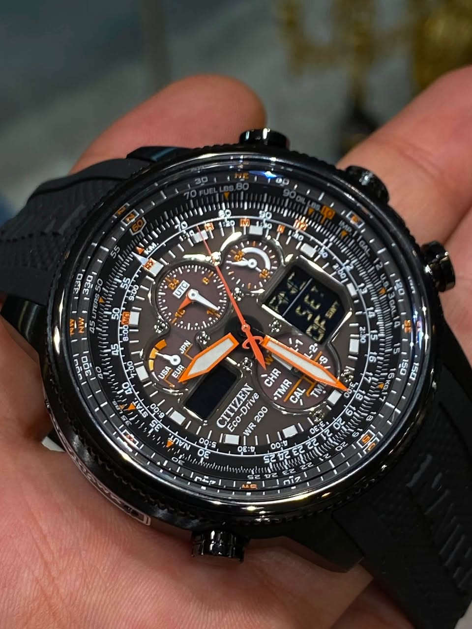 CITIZEN

Promaster Navihawk A-T

متوفر وكالة ضمان سنة 

ايكو درايف

قطر 48

At التوقيت الذري 

توقيت 43 مدينة 

كرونوغراف 

موشر احتياطي الطاقة 

منبهات 

شاشة رقمية 

مقاوم للماء 200 متر 

زجاج معدني 

تقويم دائم 

موقت عد تنازلي 99 دقيقة 

توقيت لاسلكي 

توجد خدمة توصيل 

***********
