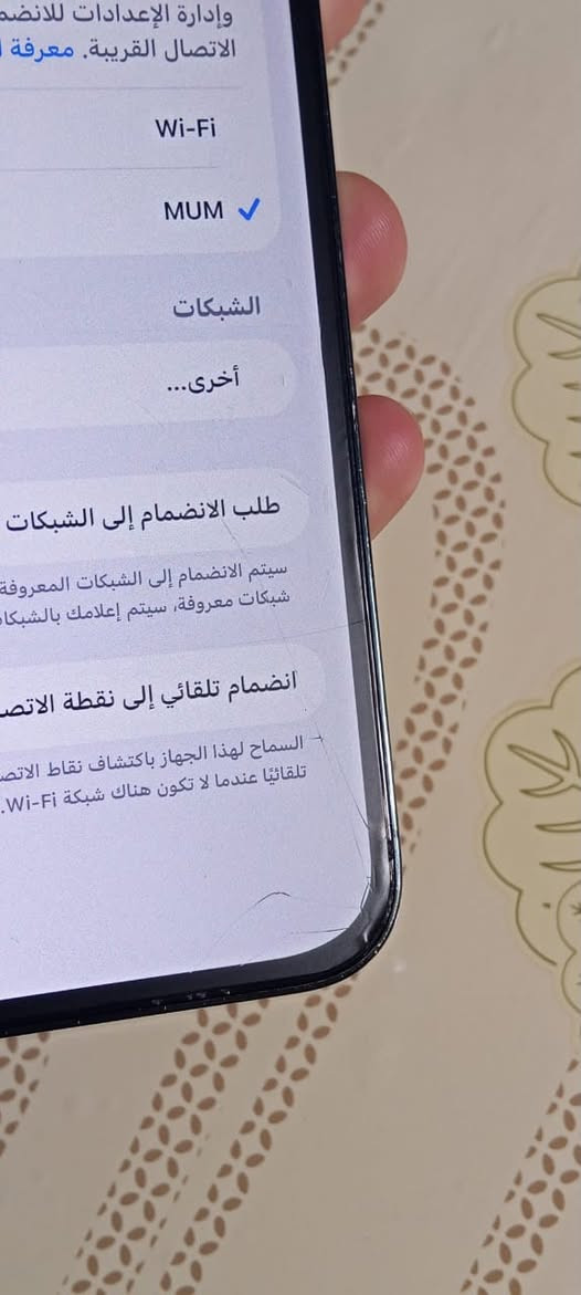 سـّلاْمـ عـلُيّكُمٰٓ ،. 

13 برو ماكس نطيحه تلفون يخبل مجرد الظهر مكسور وفطر بالشاشه تلفون ذاكره ٢٥٦ تك اي خل وعيب مابي من مايك من اتصال من واي فاي كلشي شغال فقط الي ذكرتهن 
سعره ٤٦٠ وبي مجال بسيط تذب عليه بس ظهر ب٤٥ الف 
***********,*********** واتساب اثير
