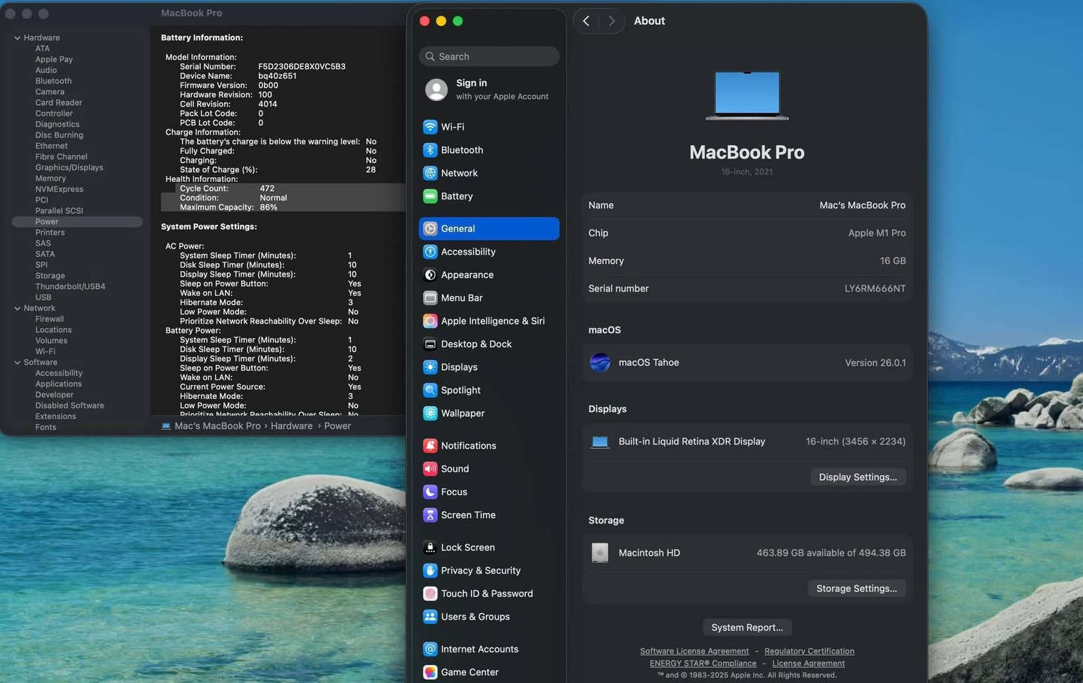 MacBook Pro 2021 M1 Pro 16” 

Ram 16 | SSD 500 

Battery 86 - Cycle 472

 البقع تظهر باللون الاسود داخل الخلفية البيضاء فقط وغير مؤثرة على الدقه و ماراح تسبب مشكلة مستقبلًا 

Price : 1,050,000

***********
