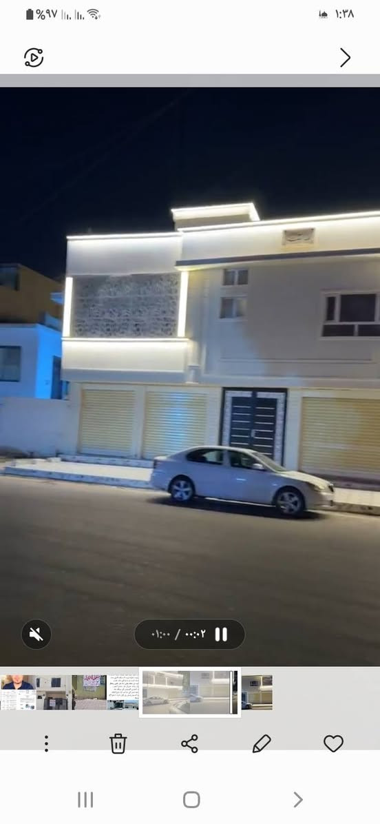 للبيع عماره طابو مساحة 500م ط١ 5 محلات ط٢
شقق 2 كبيره كل وحده 4غرف نوم
تحت 3 سرداب قريبه عالمحافظه القديمه داخل فرع ركن ..اتصل واتساب..***********

نص مكتوب في الصور:
- ٠١:٠٠ / ٠٠:١٠