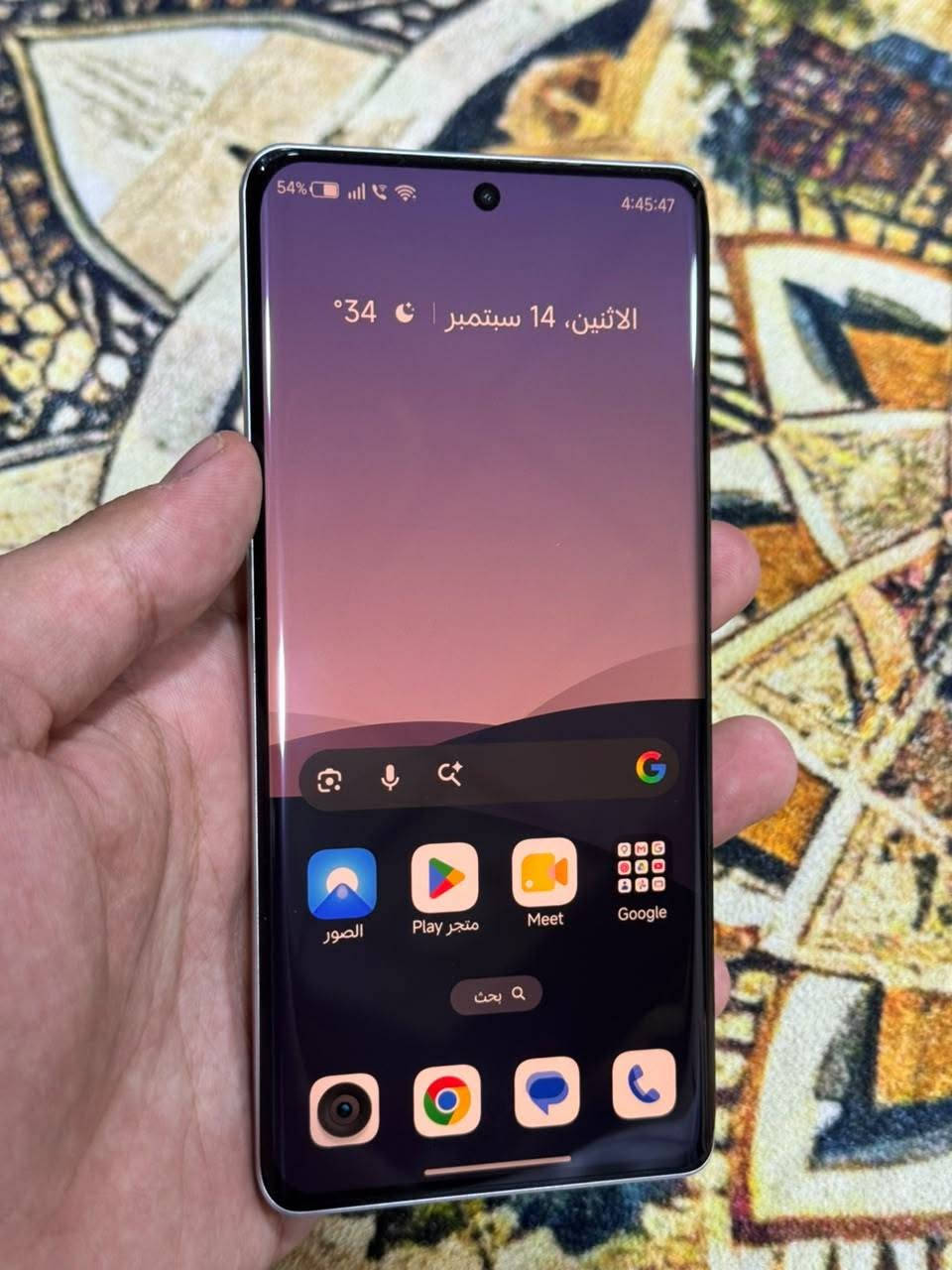 السلام عليكم ورحمه الله وبركاته
جهاز ريلمي جي تي 6 للبيع ذاكرة 512 ورام 16 الجهاز جديد نظافة 99% مواصفاته كلش حلوة معالج قوي جدا 
سناب دراكون 8 جين 3 يشغل ببجي 120 فريم وبطارية قوية 5500 ملي امبير 
وشاحن سريع جدا 120 واطي وكامراته 
الأساسية 50 ميكابكسل وصوره كلش حلوه وبطارية نسبتها 98 شاشة 120 فريم دقتها كلش قويه والجهاز سلس جدا بكل البرامج والجهاز نسخة عالميه عربية راس الشاحن يكون ثلاثي مو ثنائي كامل ملحقات وكفرين وياه ولاصق حماية ايضاً
سعر الجهاز 530 الف وبي مجال 
*********** خاص او واتساب

نص مكتوب في الصور:
- 54% 4:46:09 حول الجهاز GT 6 realme UI 7.0 الإصدار مُحدّث اسم الجهاز realme GT 6 مساحة التخزين 67.2 غ.ب / 512 غ.ب المعالج Snapdragon 8s Gen 3 Mobile Platform البطارية 5500 مللي أمبير في الساعة (نموذجية) RAM 16.0 غ.ب + 12.0 غ.ب
- 54% 4:46:06
- حول الجهاز ->
- الإصدار محدّث
- اسم الجهاز
- realme GT 6
- مساحة التخزين
- 67.2 غ.ب /
- 512 غ.ب
- المعالج
- Snapdragon®
- 8s Gen 3 Mobile
- Platform
- البطارية
- 5500 مللي أمبير في الساعة
- (نموذجية)
- RAM
- 16.0 غ.ب + 12.0 غ.ب >
- الكاميرات
- أمامية 32MP
- خلفية 50MP+8MP+50MP
- إصدار البرنامج
- RMX3851_16.0.5.120
- 0
- (EX01)
- معزز الأداء
- < Flux Engine