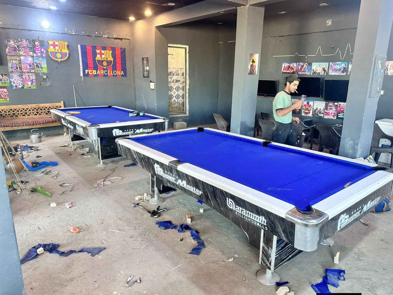 عوده لإنتاج معمل بليارد العراق إنتاجها الجديد سوبر ماستر دبل شاصي مستعدين بيع وشراء وتبديل كافة أنواع الطاولات وتجهيز الصالات والمزارع وغيرها العنوان بغداد الشورجة ساحة السباع ***********
