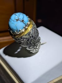 خاتم فيروز • نيشابوري • شراخة يدوية