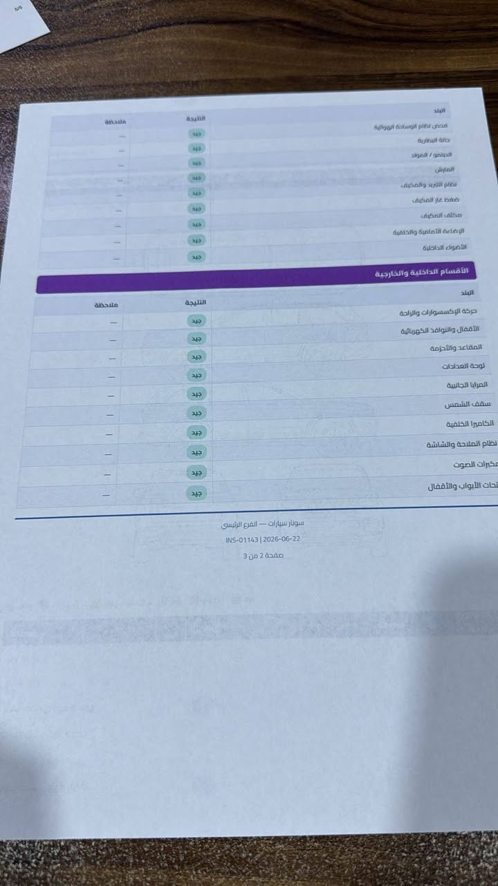 السلام عليكم
تاهو بريمر خليجي  فول واحد على واحد
الموديل 2018
ماكو داعي اكول المواصفات بريم
الرقم بغداد انكليزي بأسمي شخصيا سنويه 3031
ماشيه 93 
كفالة عامه عدا 3 رصعات مثل ما واضح بالسونار
وما مبينات اصلا لكن السونار يطلع كلشي حتى البكه
سياره جديده بمعنى الكلمه
ادامه كامله قبل شهر تقريبا
المكان بابل
*********** اتصال واتساب
