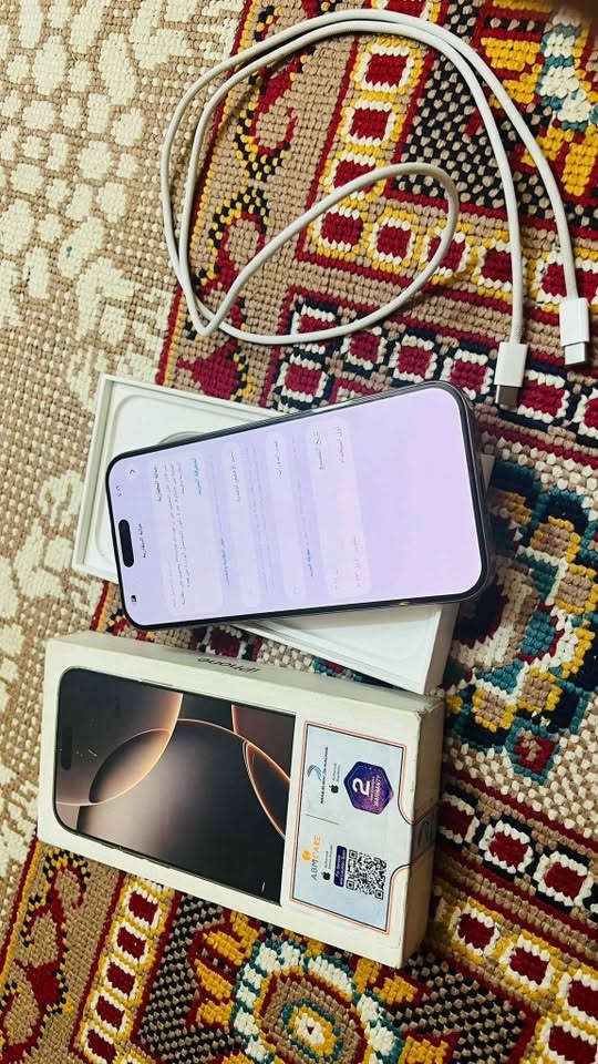 ايفون ١٦ برو ماكس • ٢٥٦ • بطارية ١٠٠٪