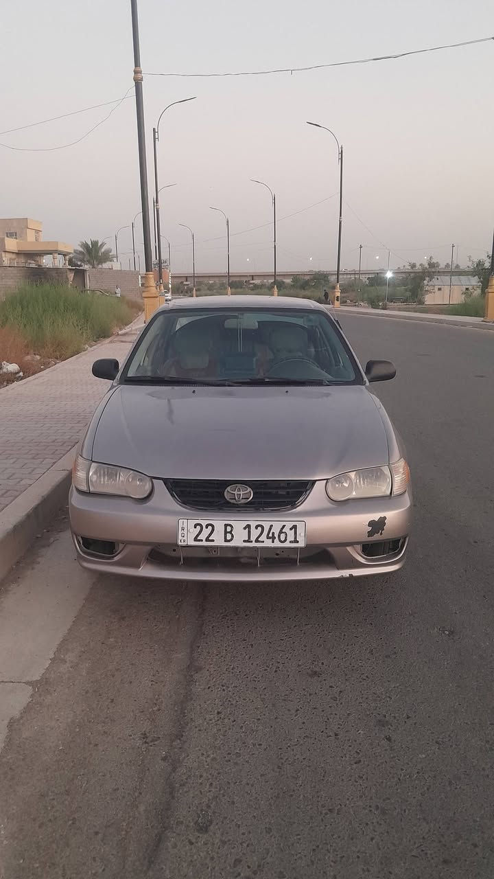 بسم الله الرحمن الرحيم السلام عليكم للبيع كورلا موديل 2000 مصبوغ عام للجمالي شرط السياره مابيه ضربه رقم شمالي انكليزي السنويه لغايت 2028 محرك كير تدفئا تبريد كهربائيات تخم تاير السياره مكفوله المحرك 1800 وارد أمريكي مكان السياره صلاح الدين قضاء الضلوعيه للأستفسار *********** /***********
