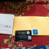 حجر المويسانايت مع شهادة GRA قيم باليرضه الله وبالعافيه عليك