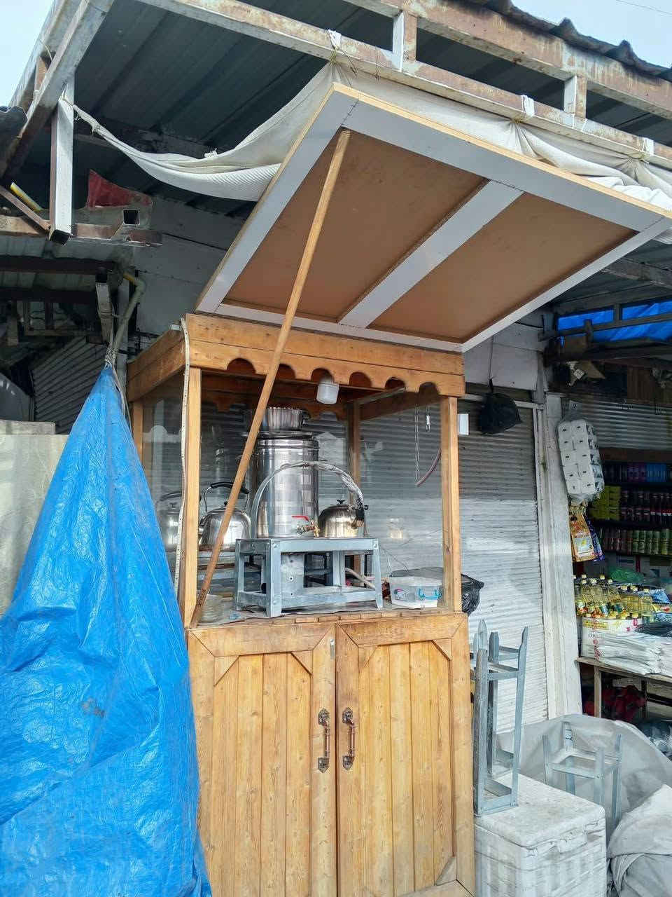 بسطيه خشب • مقاوم للرطوبه • سماور ستيل