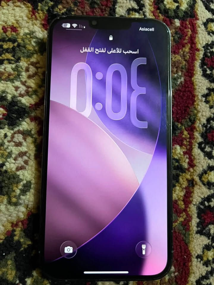ايفون ١٣ برو ماكس ذاكره ٢٥٦ مبدل فقط بطاريه تقره ١٠٠ سعره ٦٥٠ وبي مجال مكاني بغداد ***********

