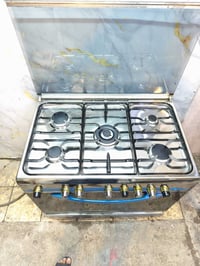 طباخ ارستون يطالي  الحجم 60×90 خمسة مشاعل  استانلس استيل نضافة الطباخ ...