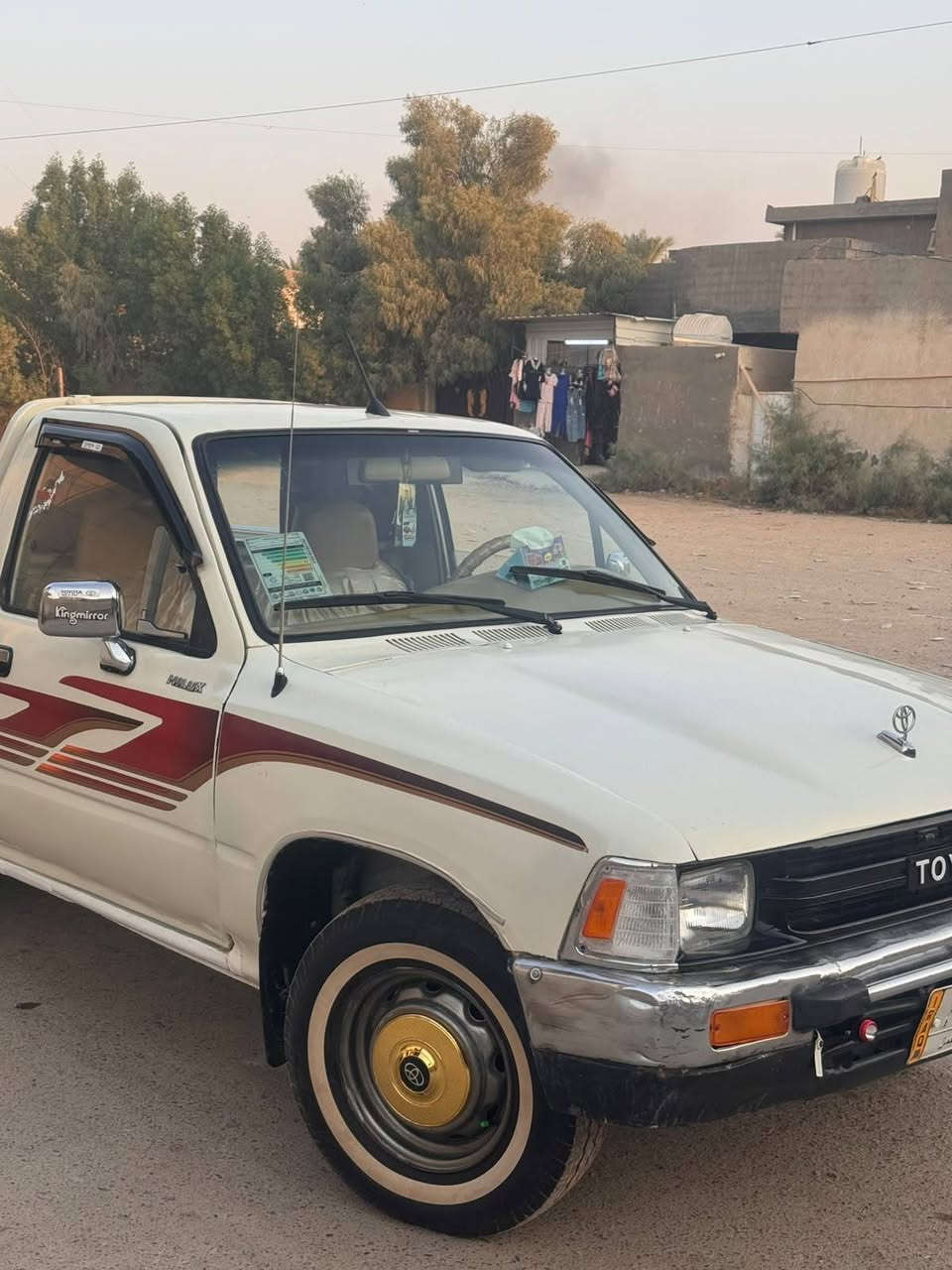 السلام عليك
بيكم موديل 90بغداد الماني سنويه نهايته 27 بغداد محرك كروسيده خمسه كير بيته بدايه تنقيص دهن سمكره وصبغ قبل 5اشهر محدثه 1997دوشمه جديده داخله كان ازرق حدثته صحراوي  شريط 97تخم تاير كهربائيات كله شغاله حداديه صدر جدبدسنويه عاج غلاف بدي صغ جديد شواصي مكفوله جام يصعد و ينزل صفحتين كيجات حماوه وطوافه بانزين وكيلو متر شغال رايده ((57))ورقه سكني بغداد الراشديه حي الانتصار  هاتف ***********
