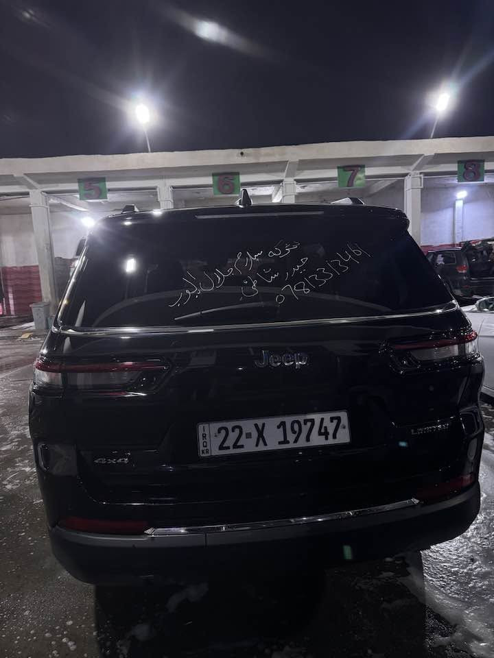 گراند شيروكي 2023. لمتدد رقم أربيل تحويل او وكاله 
كامله تخم تاير حداده فول ماشيه ء23 الف ميل 
السياره خير من الله  مكينه 3700 6v بسعر مناسب اتصل وبالخدمه 
***********
