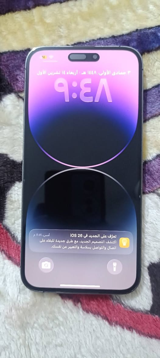 آيفون ١٤ برو ماكس • ٢٥٦ • بطارية ٧٨%
