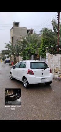 يارس هاشباك خليجي موديل 2008 السيارة مابيهة قطرة صبغ مبدل البنيد نفس ا...