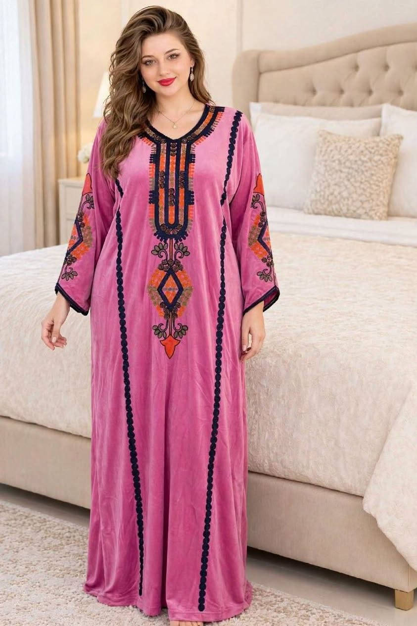 كلابيه مخمل • مقاس L.XL.2XL • نص درزن