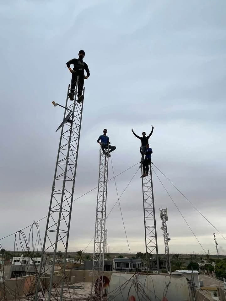 نصب برج • سرعة الإنجاز • شغل مرتب