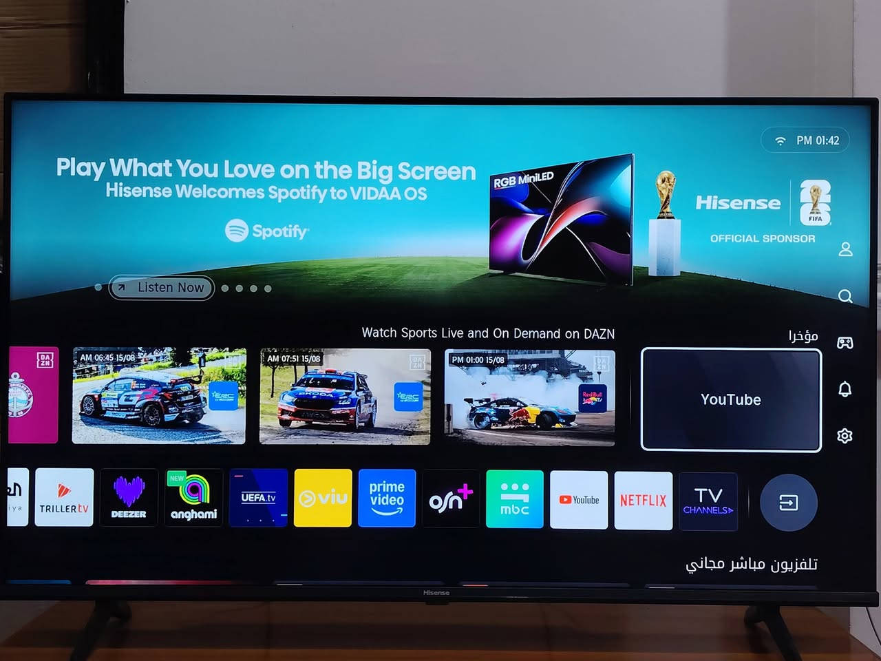 Hisense TV
الموديل: 43A61K
الحجم: 43 إنچ 4k 
Dolby Vision
✅ Dolby Audio
✅ HDMI
للبيع 
السعر 300 الف 
***********
