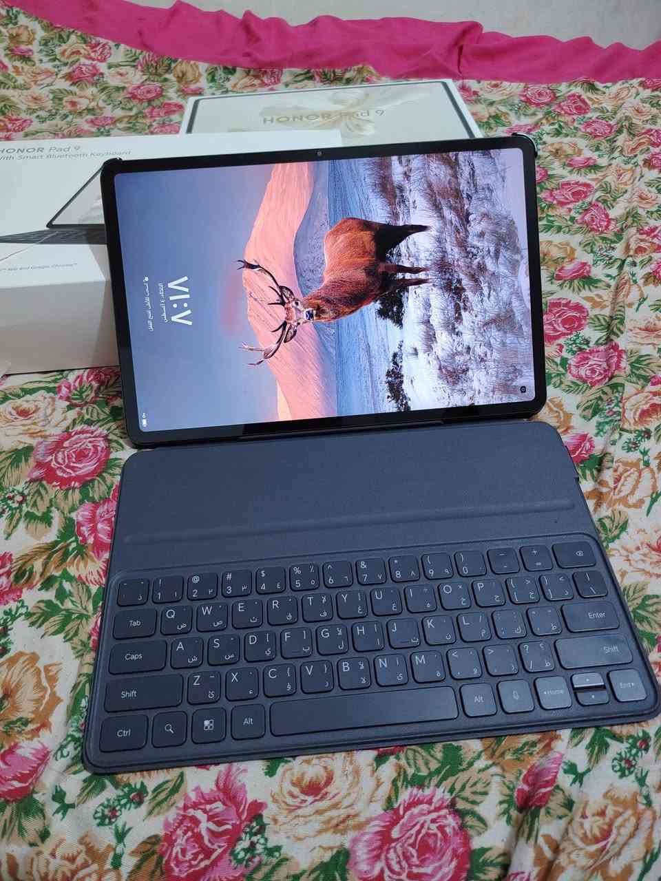 هونر Pad 9
ذاكرة 256 
نظافة الجهاز 100٪ 
 مكاني ديوانية توصيل ماعندي
***********
