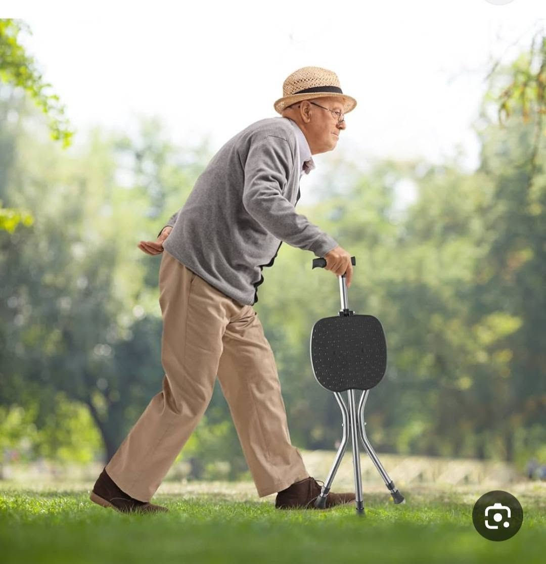عكازه اوكرسي  2 في 1 
جديد  سعره  10 
بضاعه اوربيه 
عنواني فاو جنوبيه 
***********

نص مكتوب في الصور:
- HIGH LOAD & LIGHTWEIGHT Use 6063T5 aviation aluminium alloy material support reach to 450IB but just has 3.5IB. 450LB ERGONOMIC MASSAGE MAT 53/64" 3/64" The uneven design can massage our buttocks after have long , relax our body. انتقال > بيج الكس عصا مشي بمقعد، مقعد خفيف الوزن لكبار السن، كرسى قابل للطي ...
- CORRECT
- WRONG
- 86cm 22cm 22cm 4cm 30cm 49cm 71cm
