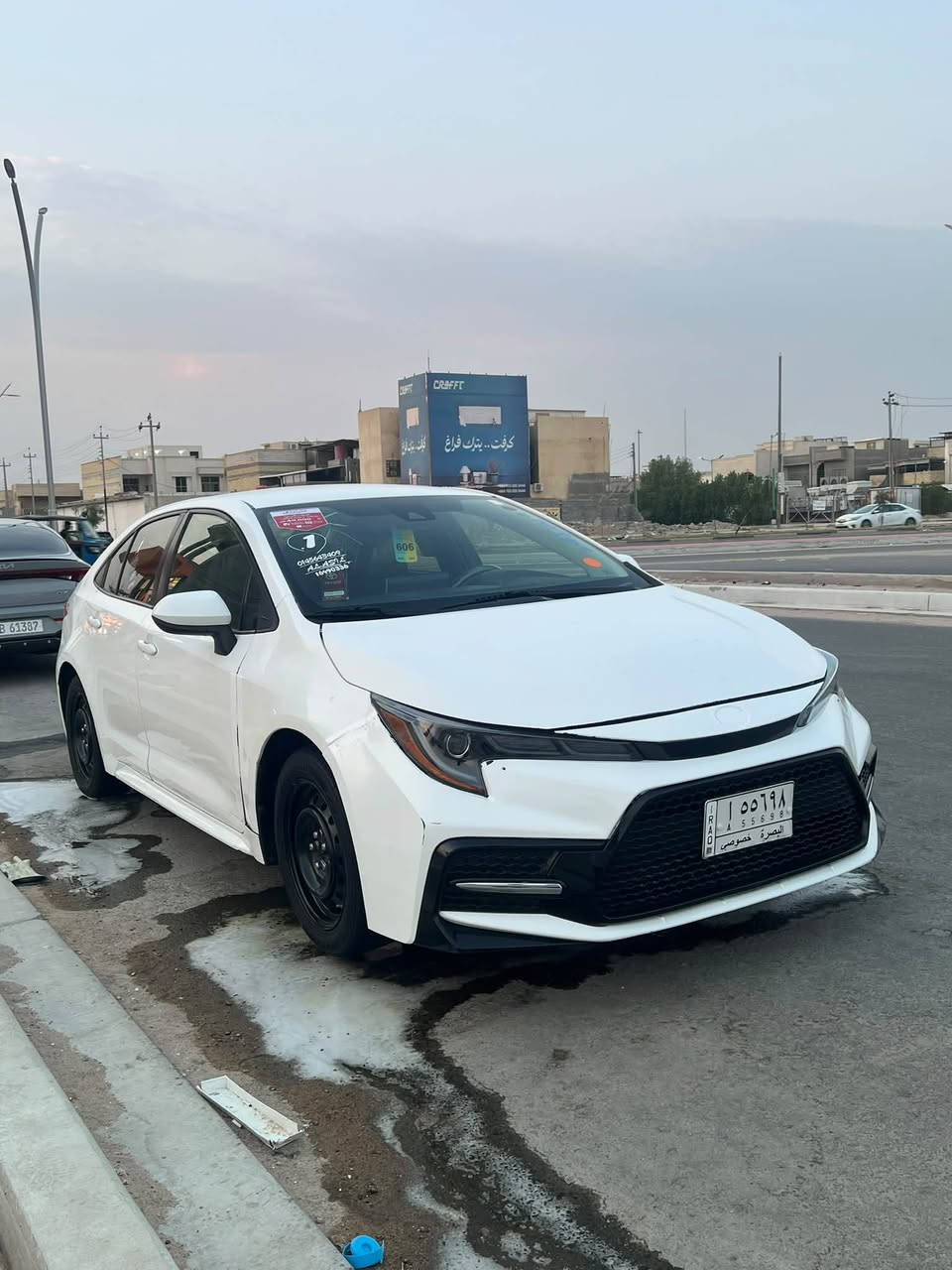 كورله وارد أمريكي مديل 21سياره جاهزه كير مكينه حداديه تبريد كلشي شغال معوقين بعد شهر وصير حره حادثه موجود بصوره ولباقي كفاله عامه شراي يتصل ***********مكاني بصره تنومه سعر 120 وبيه مجال قليل

نص مكتوب في الصور:
- 78 08:56 carcheck.by car check Informacje o lot Rok 2021 Marka Toyota Model Corolla Le Мы используем файлы "cookie". Для работы с нашим сайтом вы даете согласие на обработку персональных данных Соглашаюсь Lokalizacja FL - Tampa South Title FL CERTIFICATE OF
