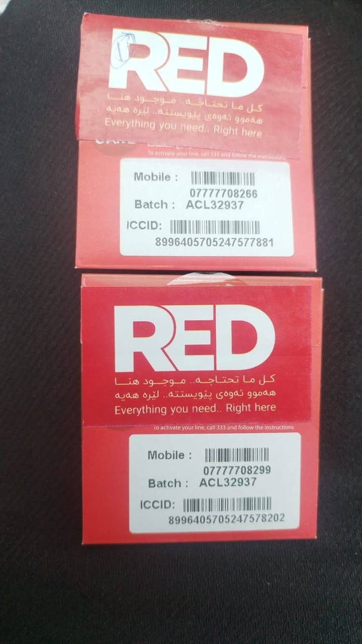 🔥 عرض على خطوط آسيا سيل 🔥
احصل على خط آسيا سيل الجديد المخصص لتفعيل عروض وخدمات "ريد".
📌 تفاصيل الخط:
▪️ سعر الخط: 35,000 دينار عراقي فقط.
▪️ تنويه مهم: الخط يجي (فارغ) ولا يشمل رصيد الاشتراك بالخدمة، التعبئة وتفعيل الباقة تكون بشكل منفصل.
📲 للحجز والاستفسار، تواصل مباشرة على الواتساب:
📞 ***********
