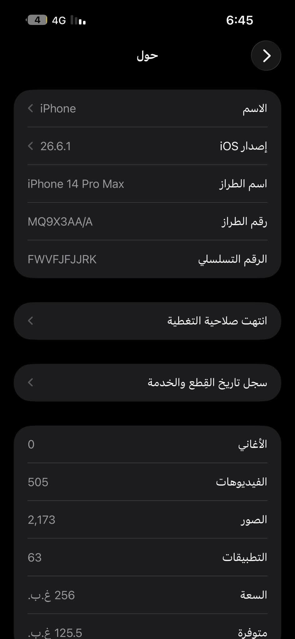 آيفون ١٤ برو ماكس • شاشة بيها خط • ظهر مكسور