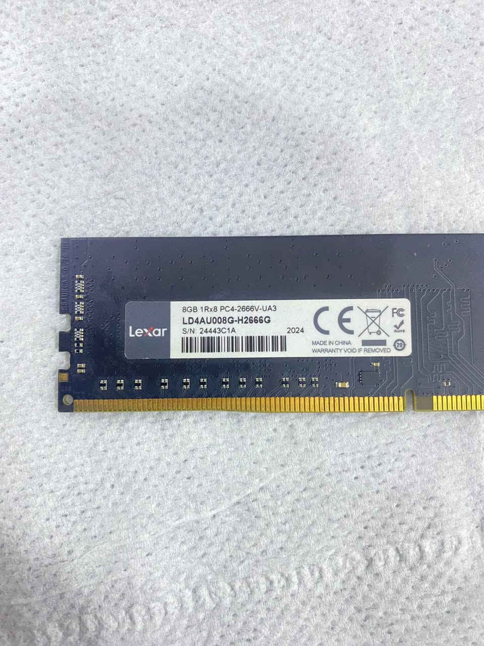 رام ليكسر 2666
8GB   DDR4 

مستعمل شرط الشغل 100% لوز وجوز 

السعر = 60 الف

مكاني البصرة 

باقي المحافظات لازم تدفع عربون 

***********
