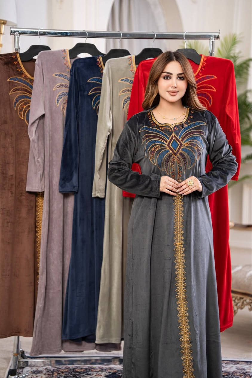 دشداشة نسائي • مخمل سوفت • مقاسات L-3XL