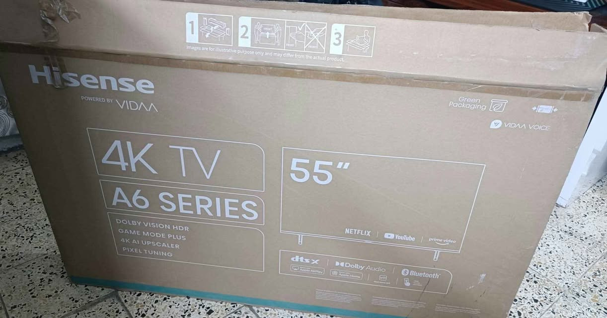 هايسنز ٥٥ • 4K UHD • كرتون ملحقات