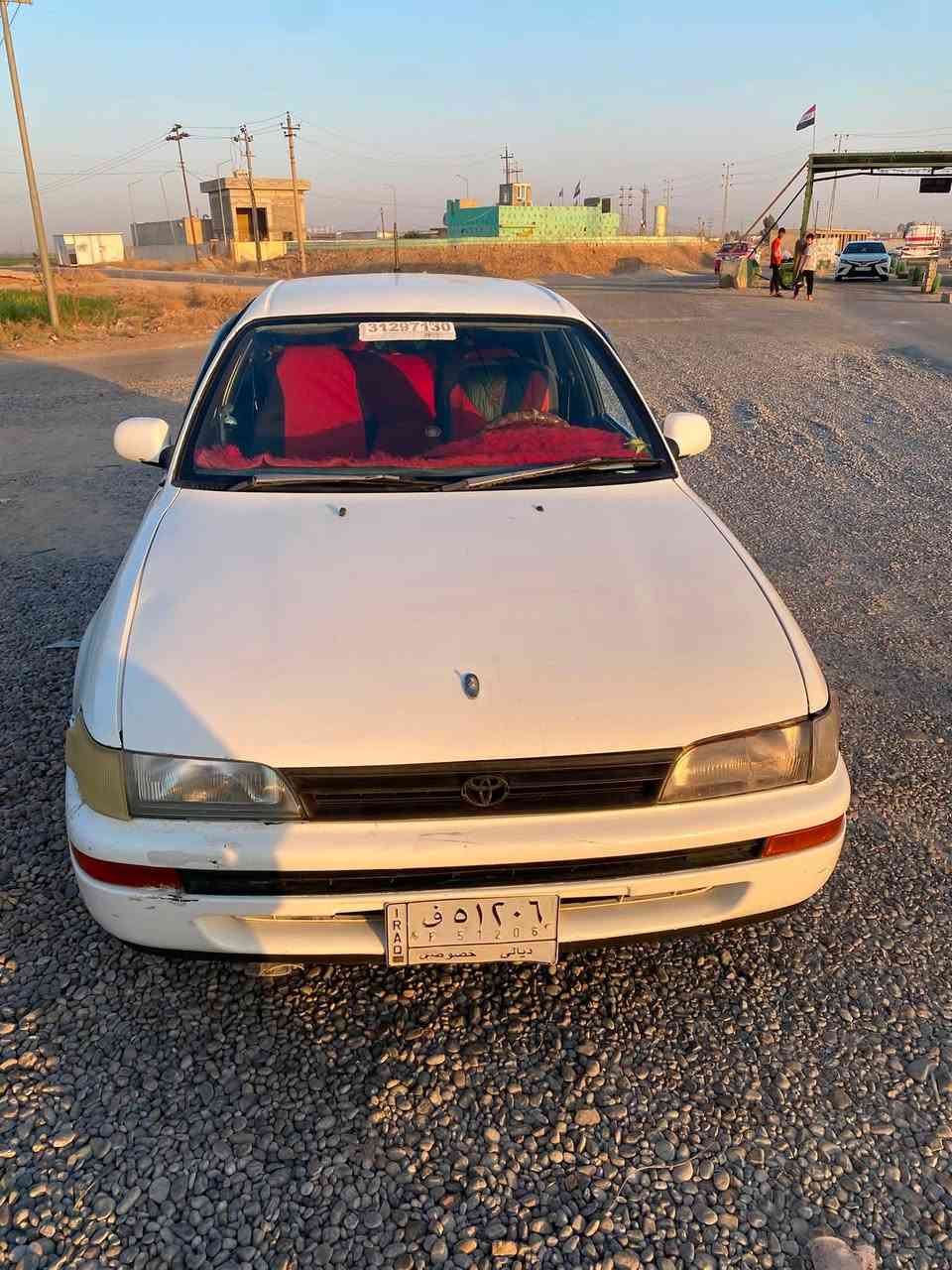 كورلا ١٩٩٢
رقم ديالى سنوية ل٢٧
صبغ عام جمالية شرط 
السيارة جديدة تبريد ثلج 
جاهزة مابيها اي نقص 
مراوس بأفانتي مكصوص ابيض متوهم شمالي دولي فقط 
او بيع نقد فقط سعرها ٤٥ وبيها مجال قليل 
***********
