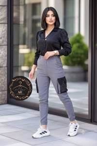 قماش كتان • بجامه بنطرون • مقاسات M L XL XXL