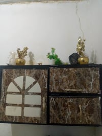 كاونتر ألمنيوم • سنك مرمر • ٣ قطع
