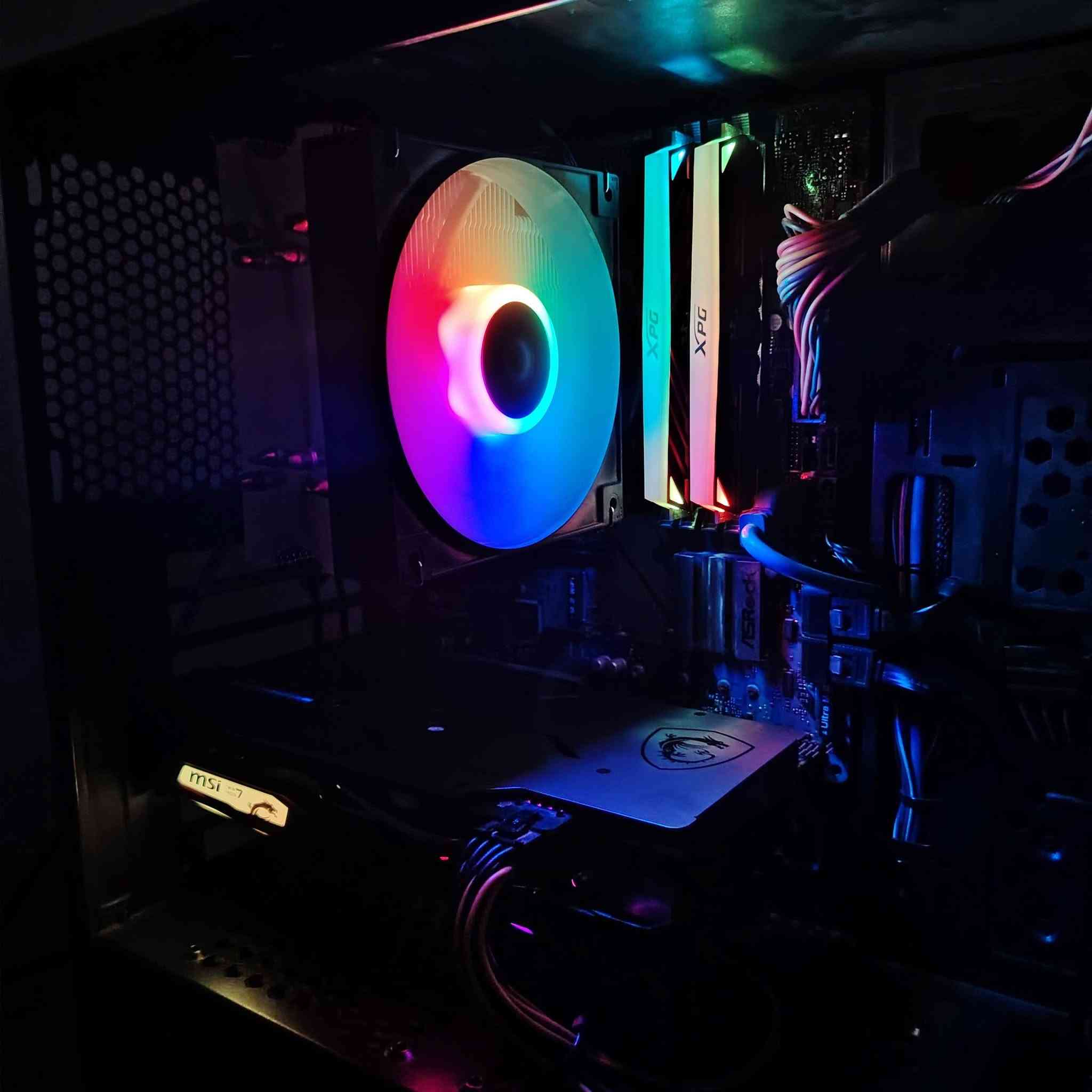 🔥🎮 PC GAMING للبيع – تجميعة قوية ونظيفة 🎮🔥
🧠 CPU | المعالج
Intel Core i5-9400F

🎮 GPU | كرت الشاشة
MSI GeForce GTX 1660 SUPER Gaming X – 6GB

🛠️ Motherboard | المذربورد
ASRock Z390M Pro4

🧠 RAM | الرام
XPG Spectrix D41 RGB – 16GB DDR4 سرعه 3200MHZ 

💾 SSD | التخزين السريع
Lexar NM620 NVMe – 512GB
⚡ سرعة تصل إلى 3500MB/s

💽 HDD | التخزين الإضافي
1TB

⚡ PSU | الباور
Cooler Master – 600W

🖥️ CASE | الكيس
Gaming Case

━━━━━━━━━━━━━━

🎯 مناسب للألعاب بدقة 1080p  
🔥 GTX 1660 SUPER Gaming X بتبريد ممتاز
⚡ NVMe سريع للنظام وتحميل الألعاب
💾 مساحة تخزين 1.5TB
🧪 الجهاز قابل للفحص والتجربة بالكامل قبل الشراء

💰 السعر: 670
📍 الموقع: بغداد
📞 رقم *********** 
📩 للجادين فقط – مراسلة خاص
