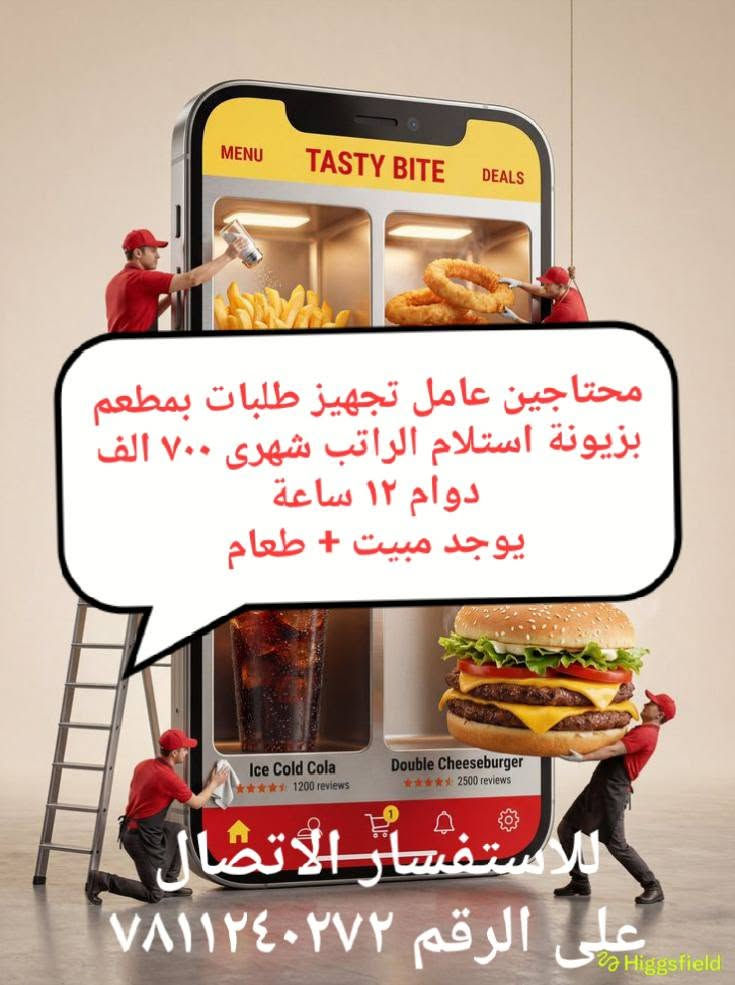 متوفر فرص عمل للعاطلين عن العمل في بغداد للاستفسار مراسلة الرقم ***********
