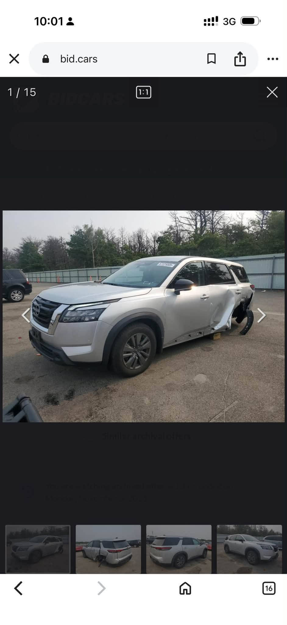NISSAN PATHFINDER S 4WD  2024
من البيع و مراوس بس سيارة رقم شيمالي اريد

اللون:  سلفر 

الموديل : 2024

نوع المحرك : 6 سلندر (3.5L)

السعر:  214 $ بيها مجال 

عداد المسافه 10  تالاف مايل

ضرارة بس فقط باب سبغ شوي من دوسة 

بصمه تشغيل
تشغيل عن بعد 
 
ستيرن تدفئة 
كشنات كهرباء
رادار امامي
رادارات جانبيه
رادار خلفي
حساس خلفي
شاشه كبيرة
مانع انزلاق
كروز سرعه
هاند بريك بصمه
اوتو هولد
نظام ايكو نورمال سبورت
7 راكب
وبقية مواصفات S المعروفة 

العنوان :اربيل 
مةدينة معارض 
شركة نجوم البصرة كارس

***********  هاتف اسيا

*********** واتساب 

***********   واتساب

نص مكتوب في الصور:
- 10:01 3G bid.cars 1 / 15 1:1 16
- 10:01 3G bid.cars 3 / 15 1:1 16