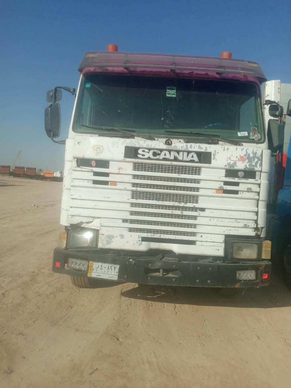 سلام عليكم  سكانيا موديل 96 مكينه 113 
كير بلادي 3*3 رقم انبار سنويه مجدده لل28 
عربانه شمتز مكفوله  تخم تاير 
العنوان بغداد 
*********** 
***********
