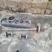 حقيبة اوزان خمسين كيلو +مصطبه  ب ١٧٥ مكان الحسينيه ٠٧٧١٠٥٤٣٣٣٩