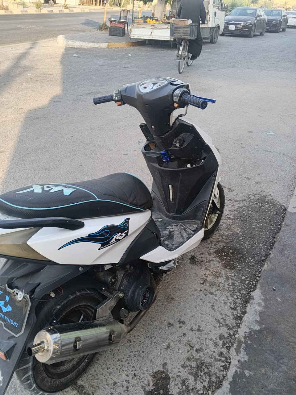 سلام عليكم
ماكس fs موديل 2024 
يدات رياضيه 
قفل بريك رياضي 
صلنصه رياضيه 
كهربائيه دراجه كله شغاله 
بيه خيط تبخير 
مكينه ما مفتوحه 
كفرات بلاديه مال شركه سعر 450
كربلاء ***********
