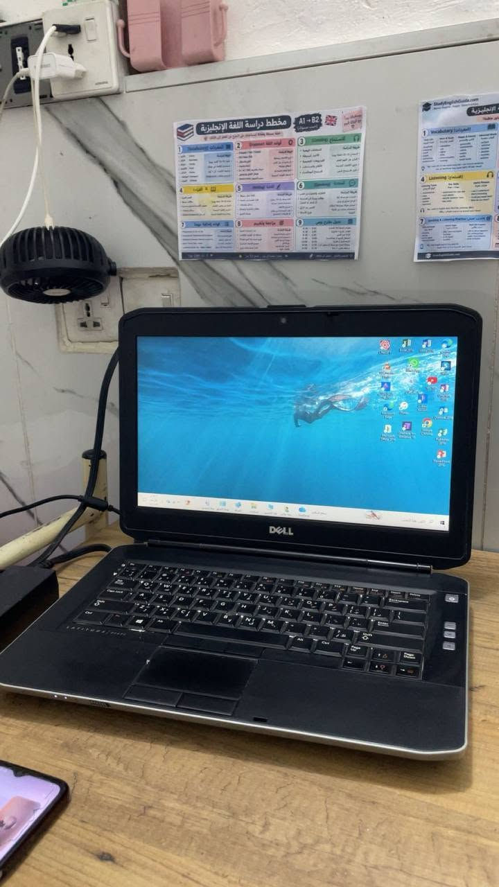 💻 لابتوب Dell 7 للبيع
🔹 الموديل: DELL Latitude E5430
🔹 الجهاز مستخدم وبحالة جيدة
🔹 حجم الشاشة: 14 إنچ
🔹 مناسب للدراسة، الأوفيس، التصفح، المحاضرات والعمل اليومي
🔹 مزوّد بخاصية Wi-Fi وBluetooth
🔹 يحتوي على مخارج USB وHDMI وVGA وغيرها
🔹 كاميرا مدمجة
🔹 لوحة مفاتيح عربي/إنكليزي
🔹 الجهاز شغال ومفحوص ومجرّب
🎁 ويّا الجهاز تحصلون على:
🖱️ ماوس
🎒 جنطة لابتوب
🔌 الشاحن الموجود ويّا الجهاز
📌 مواصفات الرام والهارد والمعالج تُذكر حسب الموجود فعلياً بالجهاز.
📍 الموقع: بغداد، حي الجهاد
📞 للاستفسار ومعرفة السعر: ***********
