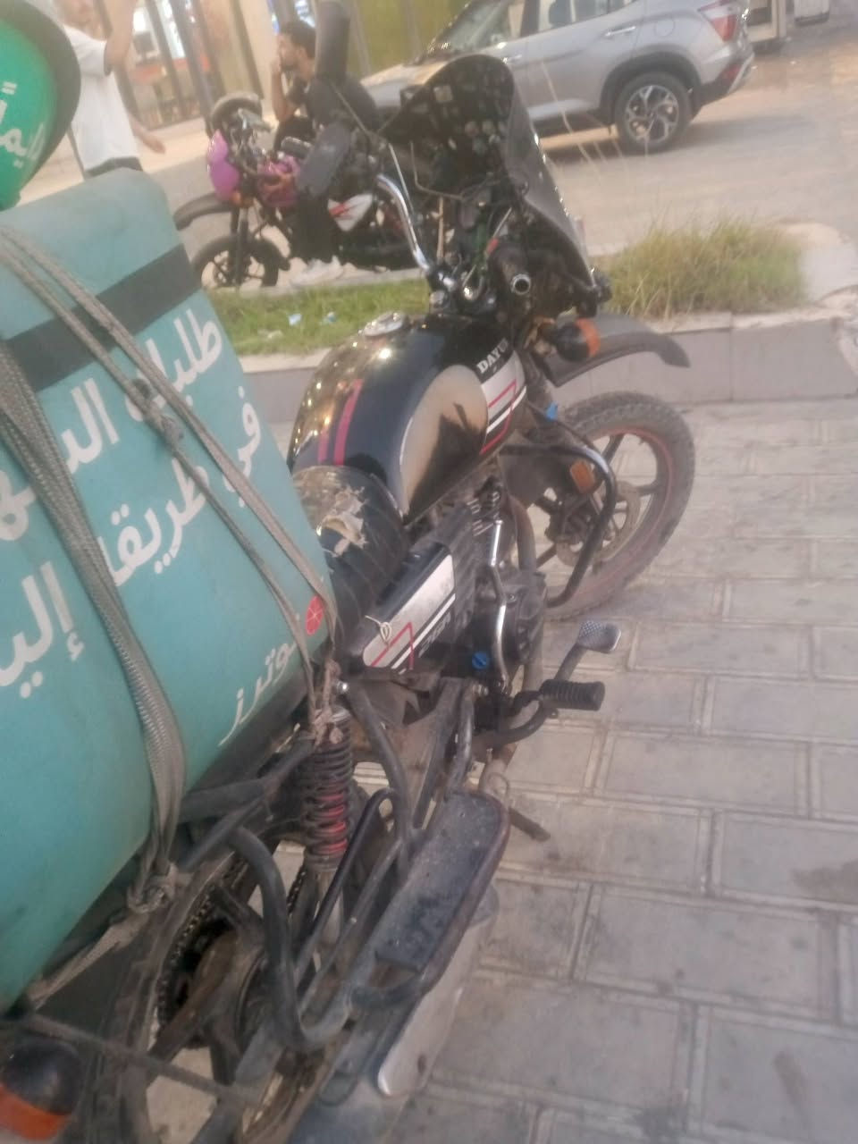 سلام عليكم دراجه دايون موديل 2022اوراق كامله مدفوع كمرك داخله مرور مرواس أو بيع  دراجه كلجات جدد نقصه بس بلوجكتر امامي يشتغل بس يراد يتبدل ***********
