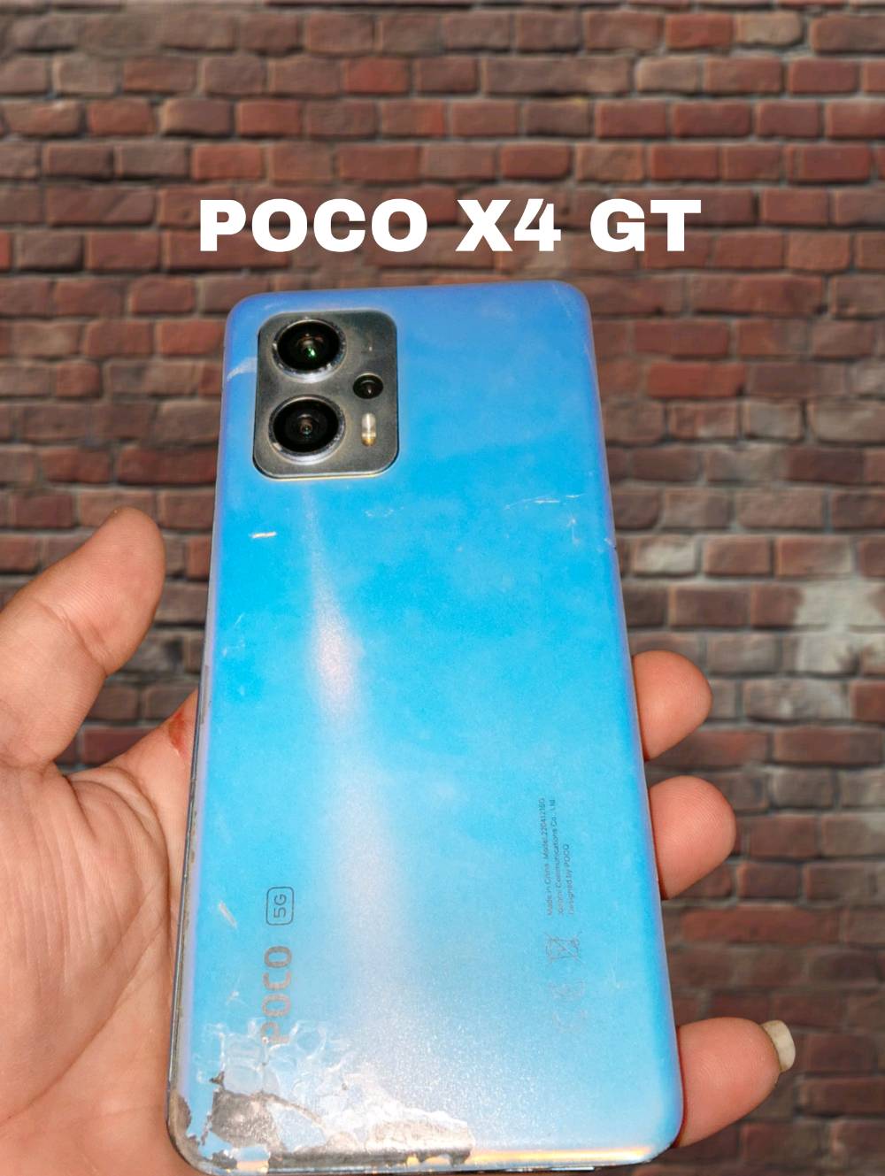 بوكو X4 GT • ٨/٢٥٦ • شاشة مكسورة
