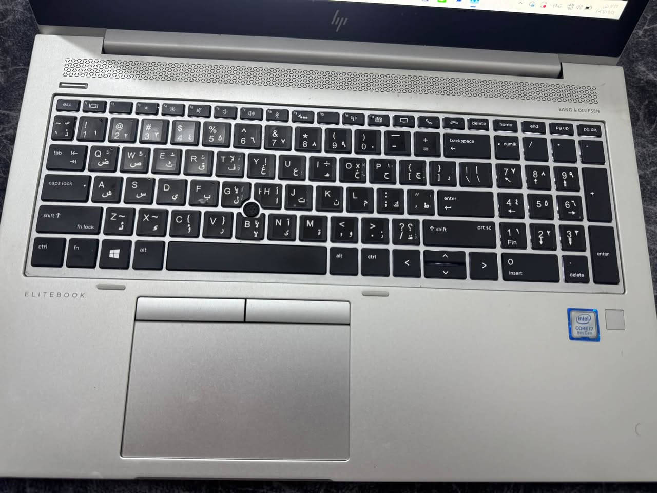 سلام عليكم للبيع حاسبه لابتوب نوع hp لون سلفر 

الرام    16 
الهارد  256 
كور    i7 
كيبورت عربي انكليزي ضوئي  
نضام بصمه  
السعر 425 
رقم الهاتف  *********** واتساب

نص مكتوب في الصور:
- Task Manager Performance Run new task CPU 5% 1.35 GHz Memory 4.7/16 GB (30%) Disk 0 (C: D:) SSD (NVMe) 0% GPU 0 Intel(R) UHD Graphic... 1% Memory Memory usage 16.0 GB 15.8 GB 60 seconds 0 Memory composition In use (Compressed) 4.4 GB (33.5 MB) Available 11.1 GB Speed: 2400 MT/s Slots used: 1 of 2 Form factor: SODIMM Hardware reserved: 194 MB Committed 4.5/16.8 GB Cached 1.5 GB Paged pool 228 MB Non-paged pool 266 MB
- Task Manager Performance Run new task CPU 4% 1.40 GHz Memory 4.7/15.8 GB (30%) Disk 0 (C: D:) SSD (NVMe) 0% GPU 0 Intel(R) UHD Graphic... 1% Disk 0 (C: D:) NE-256 2280 Active time 100% 60 seconds 0 Disk transfer rate 10 MB/s 7 MB/s 60 seconds 0 Active time 0% Average response time 0 ms Capacity: 239 GB Formatted: 239 GB System disk: Yes Page file: Yes Read speed 0 KB/s Write speed 0 KB/s Type: SSD (NVMe)