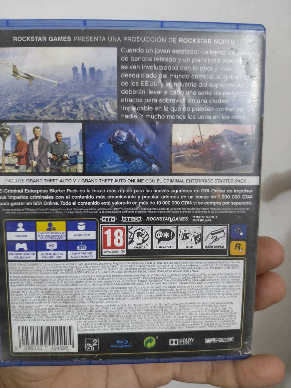 السلام عليكم 
اقراص بلي ٤ مستخدمة شي قليل نظافة ٩٠٪١٠٠
GTA5 premium edition مو العادية
FIFA 18
كلهن ب ٢٥الف ويتوفر توصيل داخل بغداد فقط
رقم الهاتف ***********
موجود خاص
