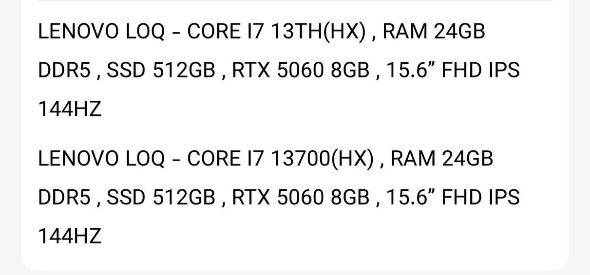RTX 5060 • i7 13700 • 24 جيجا رام