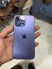 ايفون ١٤ برو ماكس • شاشة مكسورة • بطارية ٧٩