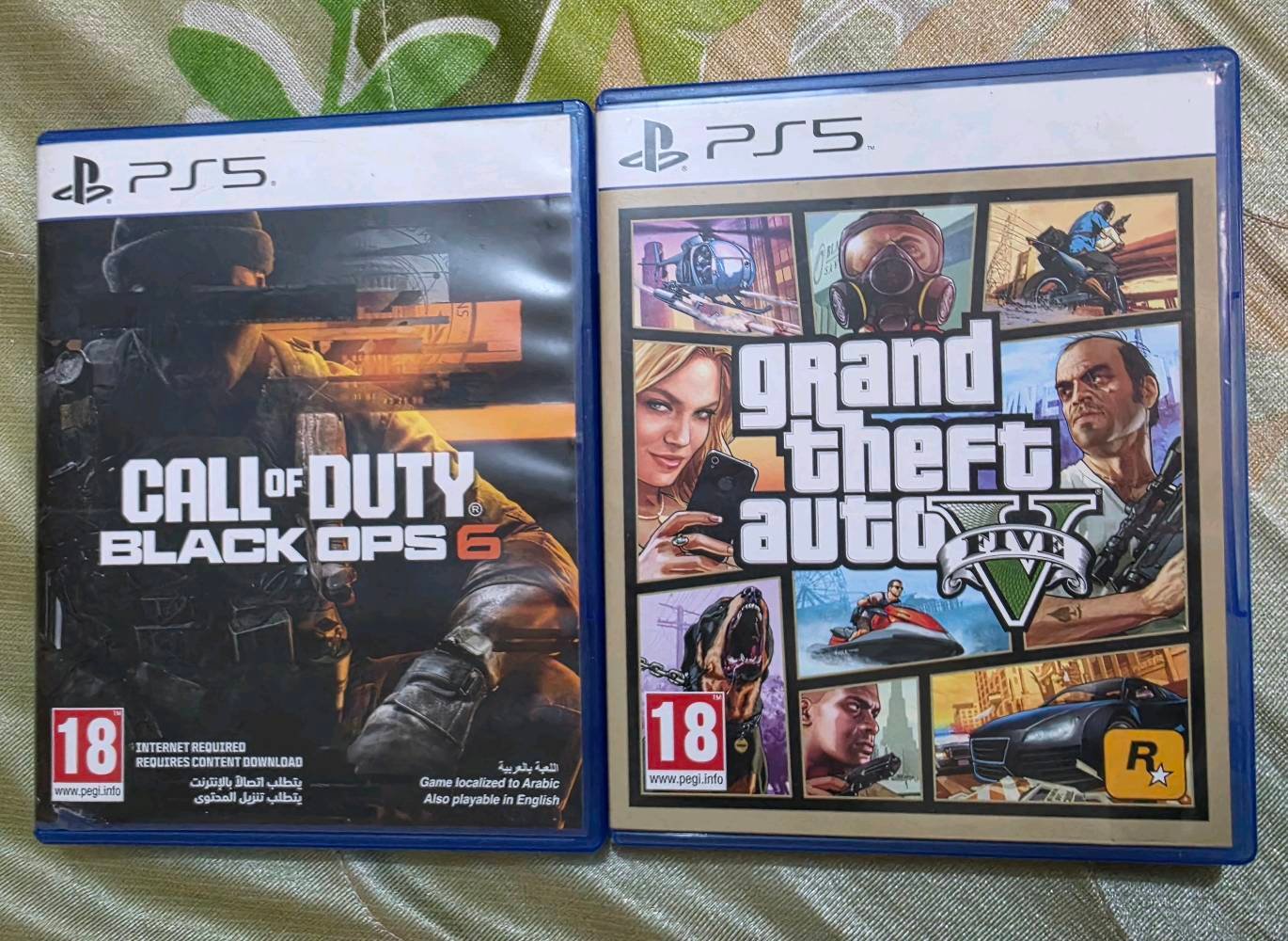 لعبة gta5 نظافة 100% اخت الجديدة 25 الف لعبة بلاك اوبس 6 نظيفة شخوط بسيطه وعالفحص 35 الف عنواني بغداد اي استفسار عالرقم ***********