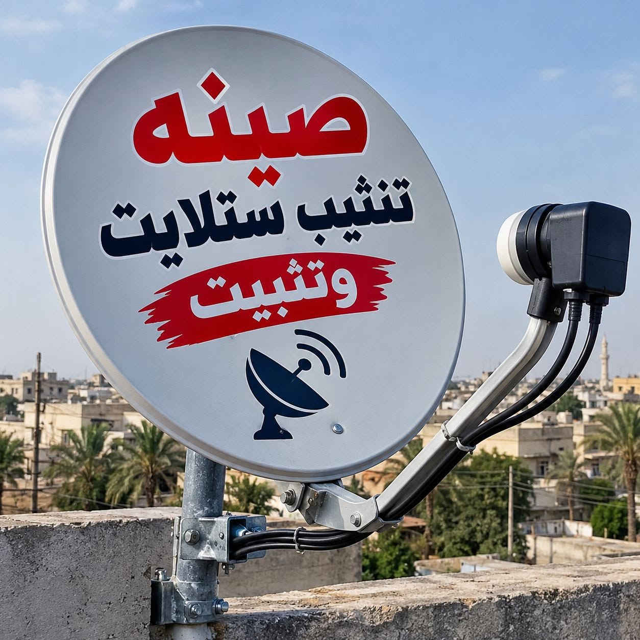تنصيب ستلايت • تثبيت الصحن • الزعفرانيه بغداد