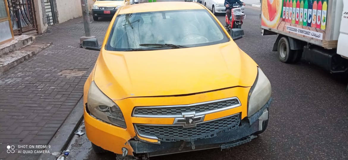 💰للبيع💰
شيفروليت ماليبو 2013 تكسي محرك 2400 تعبان عليها هيئه وغرامة سنوية منتهية وبيها ملاحظات السيارة بالبصره وراعيها بالناصريه السعر 30 $ 
☎️***********
