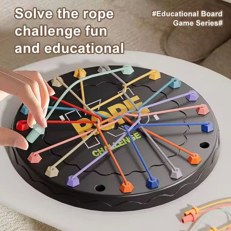 لعبة تحدي الحبال متعددة اللاعبين
السعر 15مع التوصيل 
للحجز ***********

نص مكتوب في الصور:
- Solve the rope challenge fun and educational
- #Educational Board Game Series#